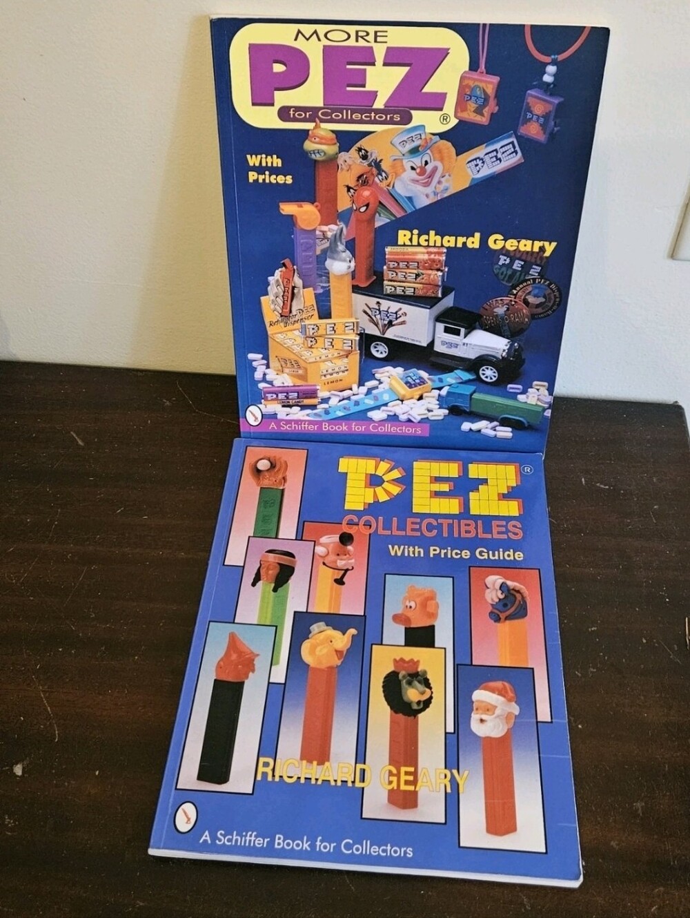 Lot Of 2 PEZ Price Guide Richard Geary, Schiffer Paperbacks. Nice. 1994/95.